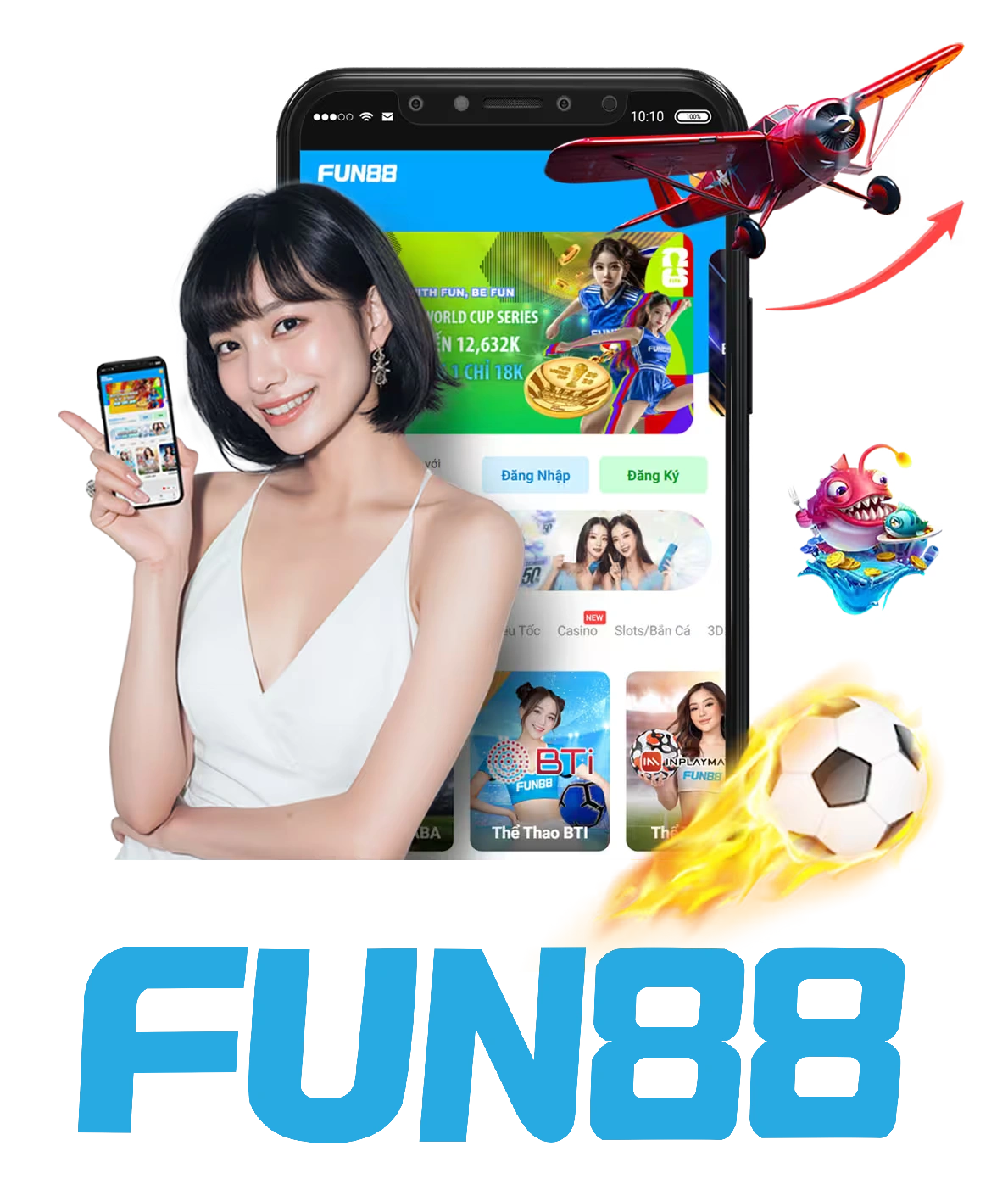Dịch vụ ứng dụng Fun88 và giao diện tiếng Việt trên điện thoại